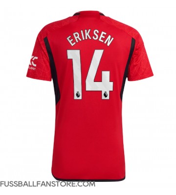 Manchester United Christian Eriksen #14 Replik Heimtrikot 2023-24 Kurzarm